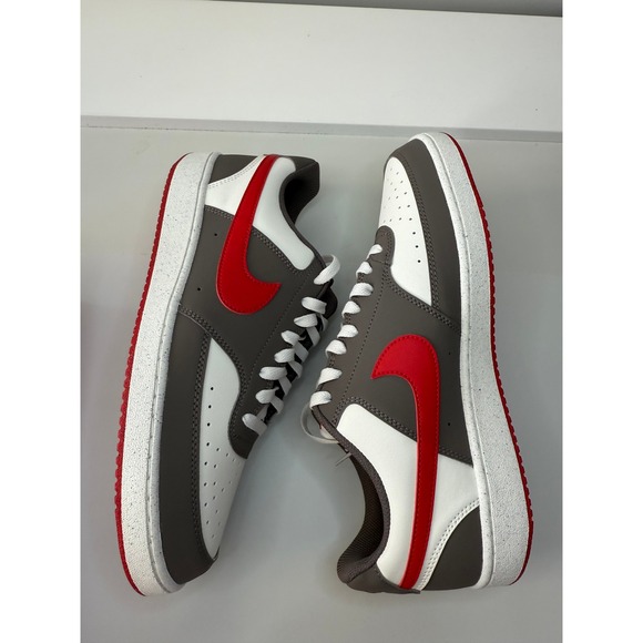 Nike Court Vision Low Sail University Red Stone IM0459 Sneakers Mens 10.5 New - Picture 5 of 7